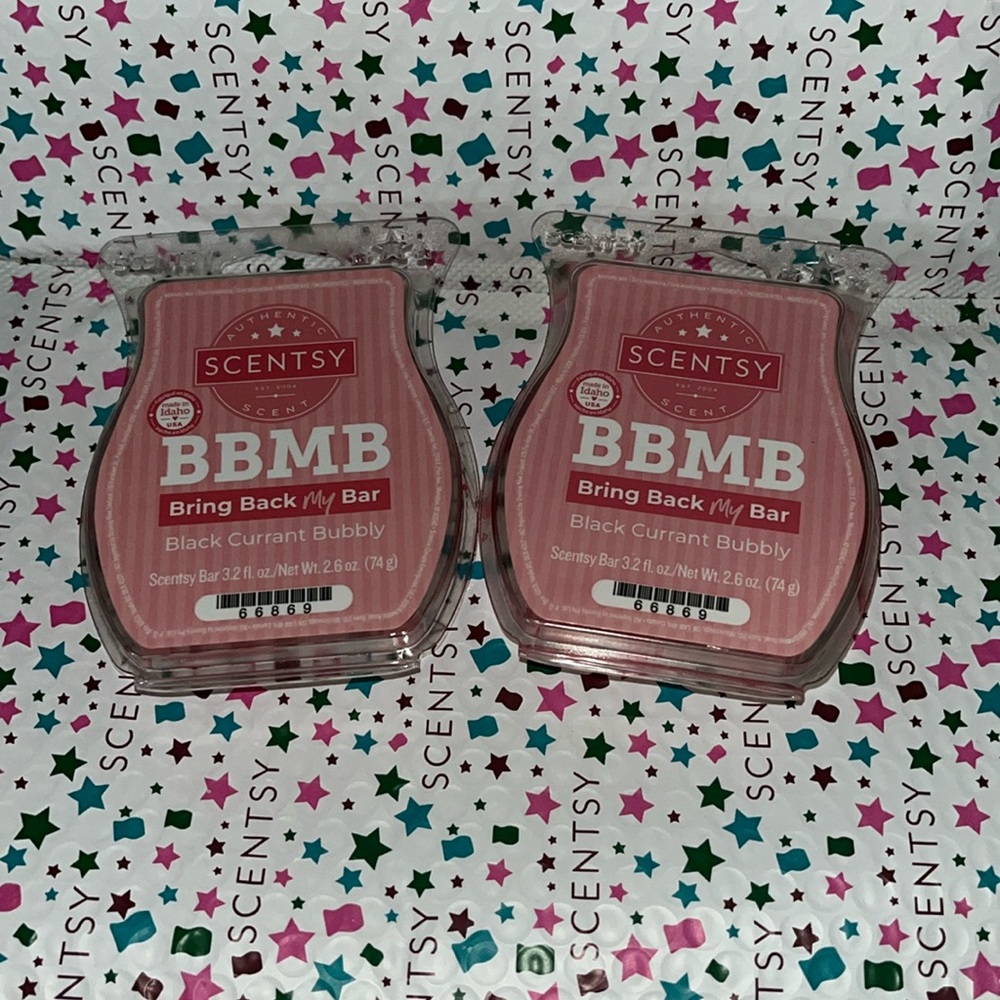 2 Wax Bars -  Black Currant Bubbly Scentsy Wax Melts